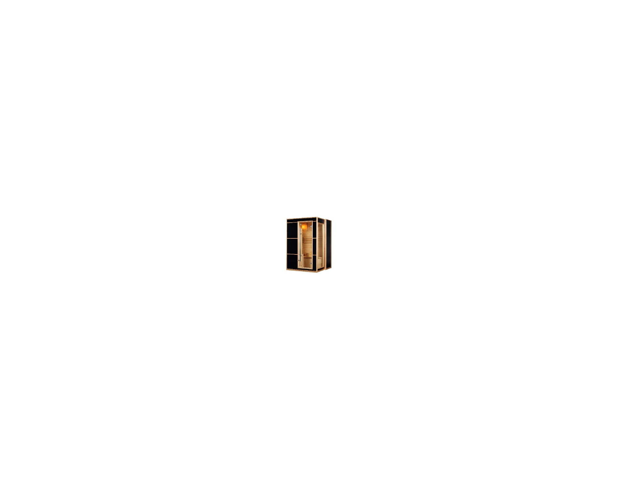 Infrarood + kachel Sauna Blazer 2 - 120x120x190 cm
