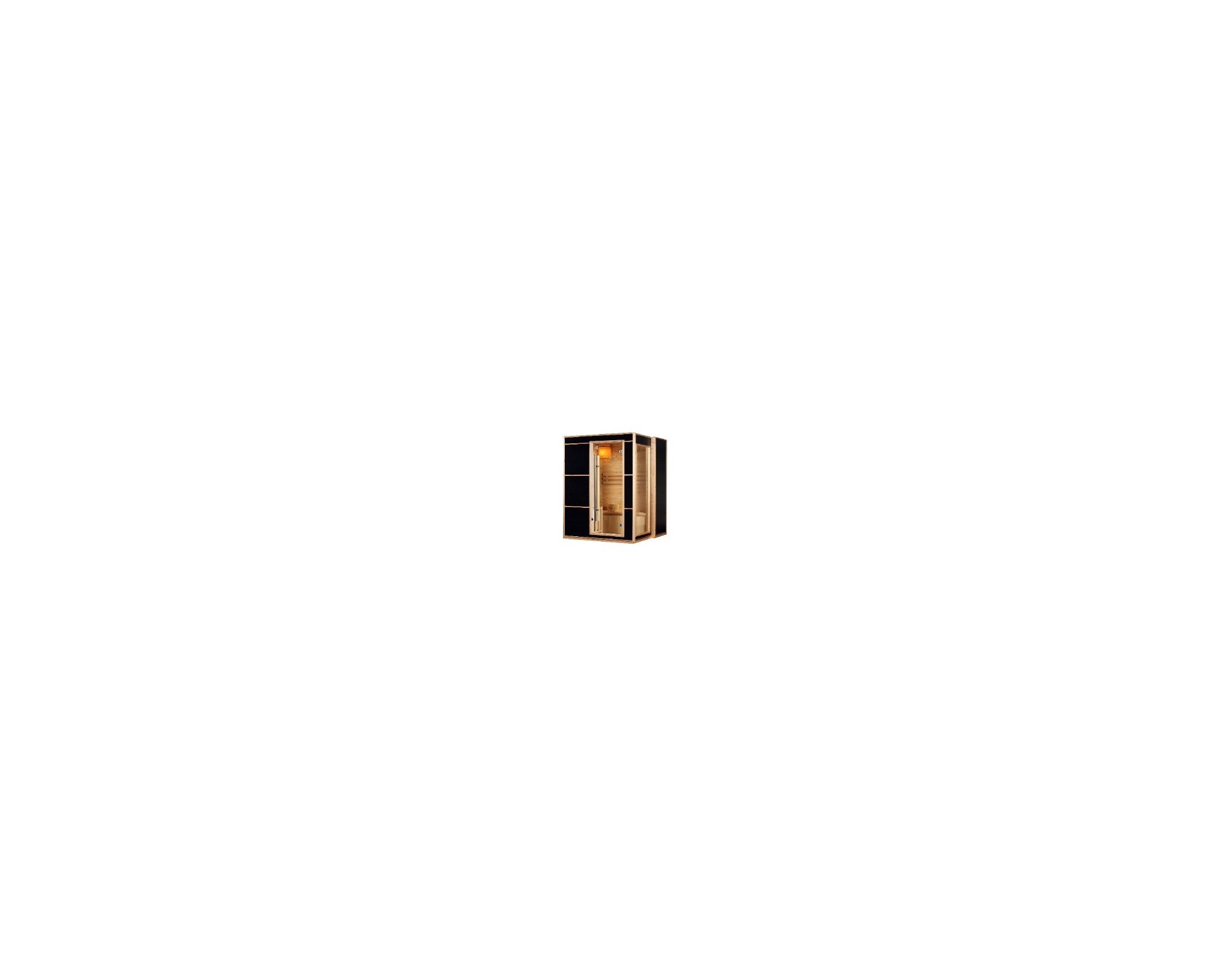 Infrarood + kachel Sauna Blazer L - 150x130x190 cm