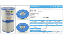 Darlly SC726 / C-4401 patroonfilter (verpakking van 9 stuks)-2