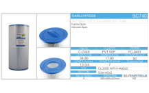 Darlly SC740 / C-7449 patroonfilter (verpakking van 4 stuks)-2