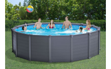 Intex Graphite Panel Pool - 478 x 124 cm - met zandfilterpomp en accessoires-2