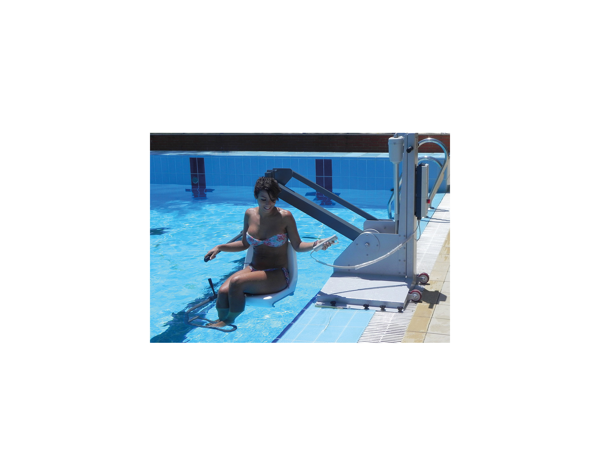 Zwembadlift met batterij -  vaste positie / niet verplaatsbaar - tot 150 kg