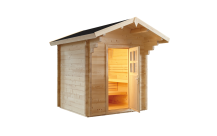 Tuin sauna Country 319 x 264 x 290 cm - vurenhout - 3 banken 62 cm-1