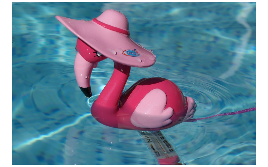 Kerlis roze flamingo thermometer