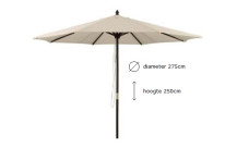 Beige parasol - Ø275cm-2