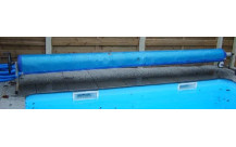 Telescopisch oprolapparaat zwembad voor noppenfolie en foamzeil-5