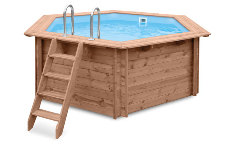 Houten zwembad - Summer Joy - 355cm x 307cm x 116cm opbouw (met liner)
