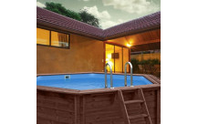Houten zwembaden zeshoekig (opbouw) - Harmo Pool-10