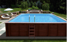 Primitief bekken Algebraïsch Houten zwembaden rechthoekig Harmo Pool | Zwembad.eu