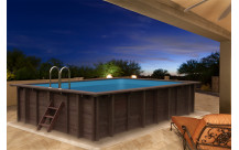 Liner 75/100 rechthoekig houten zwembad Summer Oasis 131x419x600cm-2