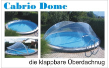 Cabrio Dome rond voor zwembad met smalle rand-4