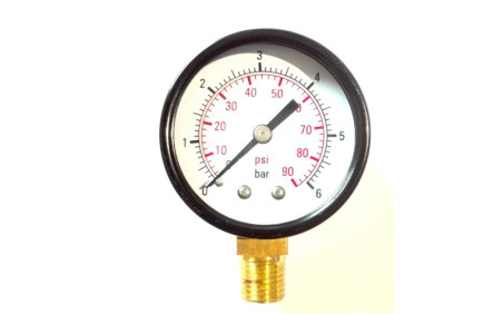 Manometer (drukmeter) voor Zwembadfilter (Diameter buitenschroefdraad : 7 mm)