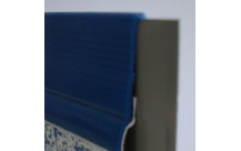 GRE blauwe liner met V-profiel 0,40 mm voor ovaal zwembad 1000 x 550 x 132 cm-3