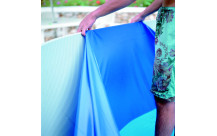 GRE blauwe liner met V-profiel 0,40 mm voor ovaal zwembad 500 x 300 x 120 cm-1