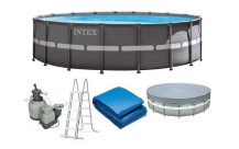 Intex Ultra XTR Frame zwembad rond inclusief ZANDFILTER-2