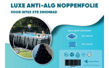 Luxe anti-alg noppenfolie (grijs-zwart 400 micron) voor Intex XTR en Bestway zwembaden ovaal-3