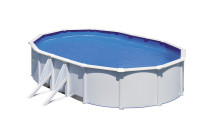 Luxe anti-alg noppenfolie (grijs-zwart 400 micron) voor Harmo Pool metalen zwembaden ovaal-5