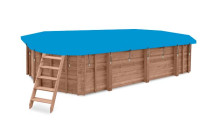 Winterzeil PVC voor houten luxe zwembad achthoekig langwerpig-1