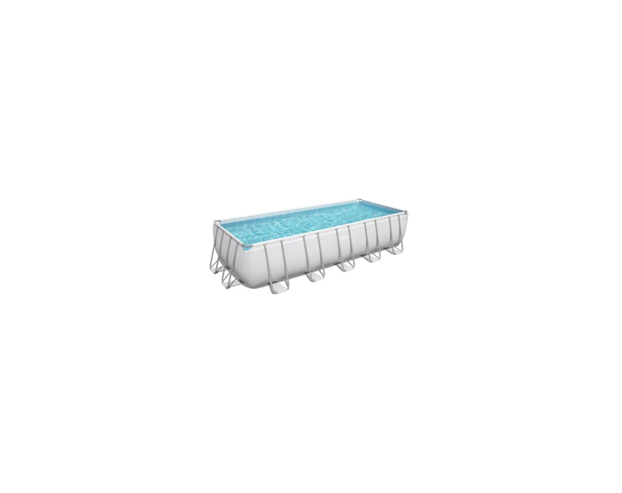 Bestway Power Steel rechthoekig zwembad - 640 x 274 x 132 cm - met zandfilterpomp en accessoires