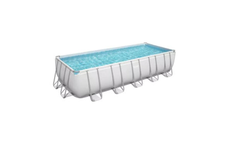 Bestway Power Steel rechthoekig zwembad - 640 x 274 x 132 cm - met zandfilterpomp en accessoires