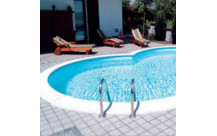 Achtvorm zwembad 5,25 x 3,20 m, h: 1,20 m, liner 0,6 mm Blauw-1