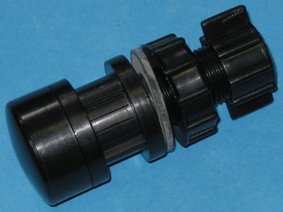 Wisselstukken - Leegloop ventiel compleet d. 20 mm filters LSR, LSC, DBF, TMV, CARLON - (LACRON)