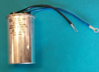 Wisselstukken - Condensator 20jiF - 0,75 - 1 - 1,5 PK