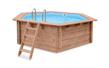 Houten zwembaden zeshoekig (opbouw) - Harmo Pool-14