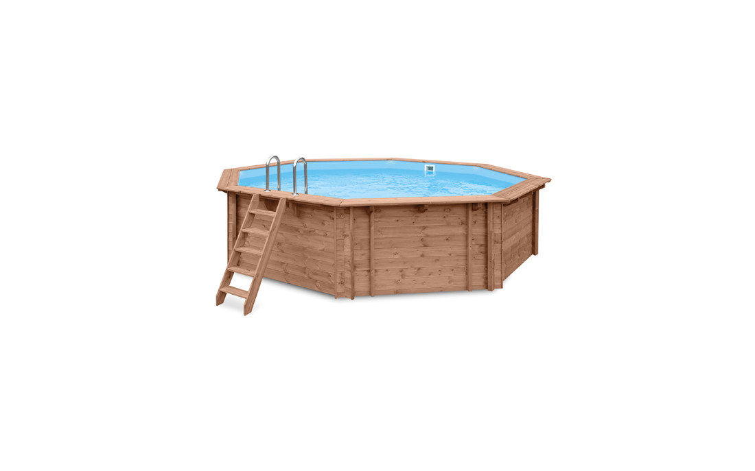 Houten zwembaden achthoekig (opbouw) - Harmo Pool