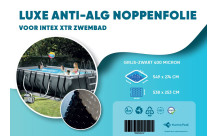 Luxe anti-alg noppenfolie (grijs-zwart 400 micron) voor Harmo Pool metalen zwembaden ovaal-2