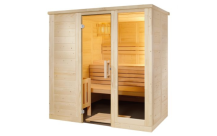 Sauna Komfort Small 208 x 158 x 204 cm - vurenhout - 3 banken 62 cm-1