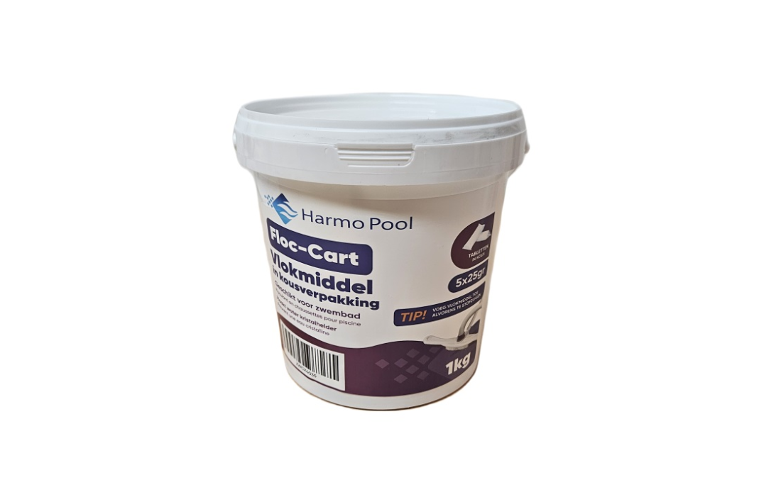 Vlokmiddel / FLOCK zwembadwater: ideaal product tegen melkachtig zwembadwater