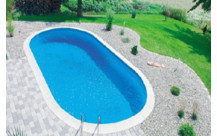 Metalen zwembad ovaal (voor inbouw en opbouw)