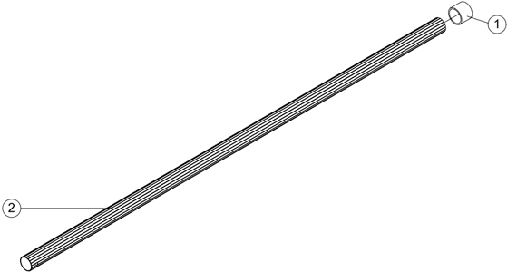 Steel aluminium vast 2,5m clipschroef