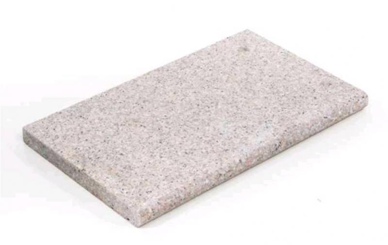 Beige graniet: rechte boordsteen zonder neus