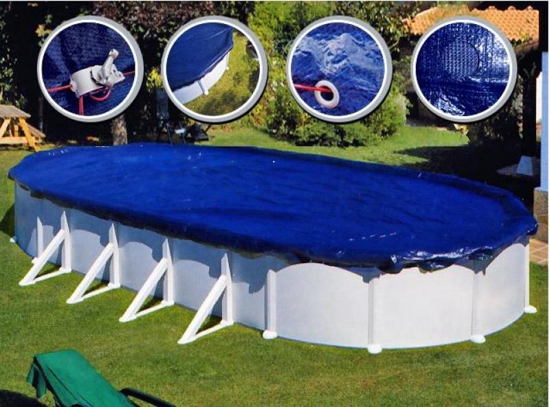 Winterzeil Harmo Pool voor ovaal zwembad 610  x 375cm  - 100 g/m²