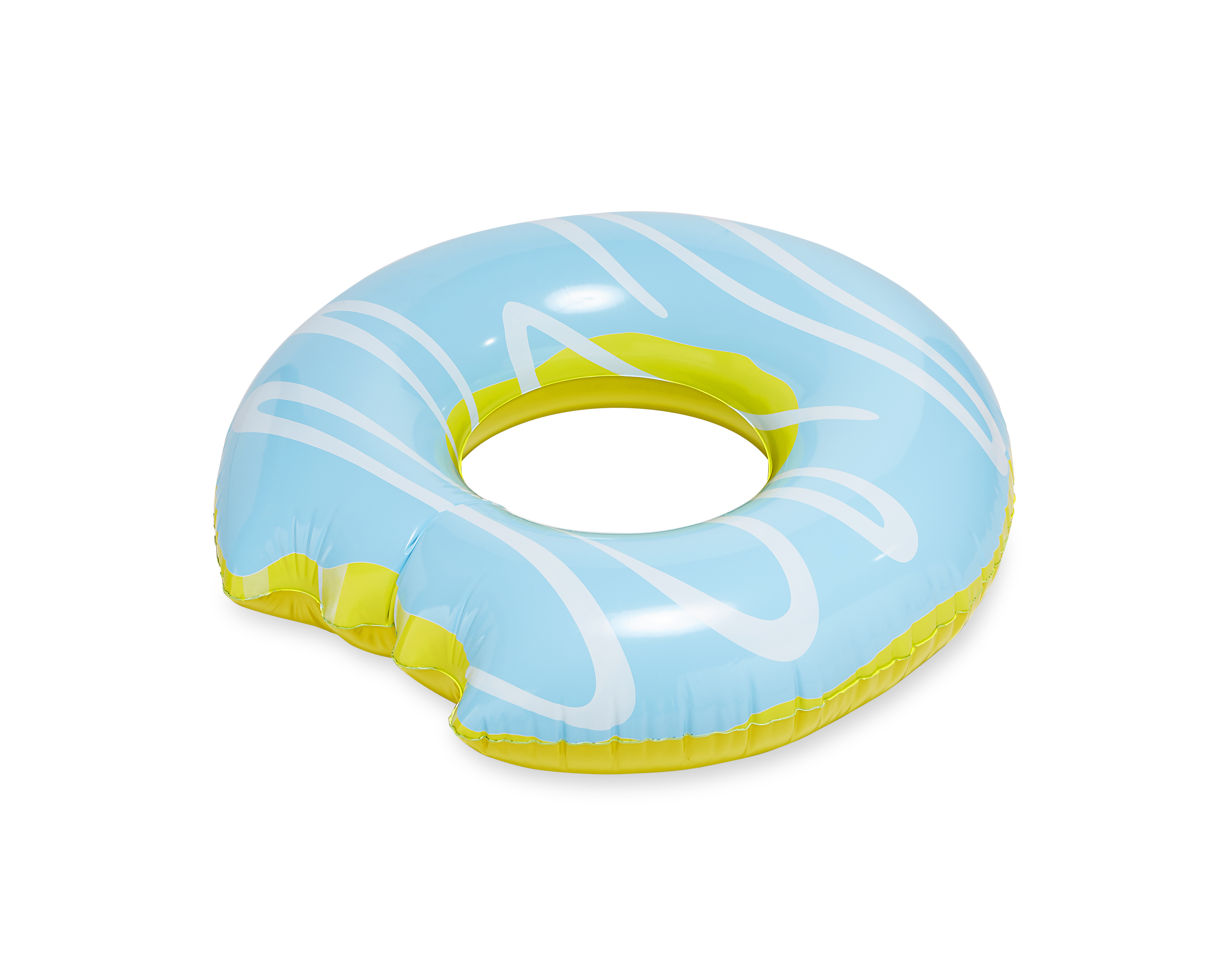 Blauwe donut zwemband