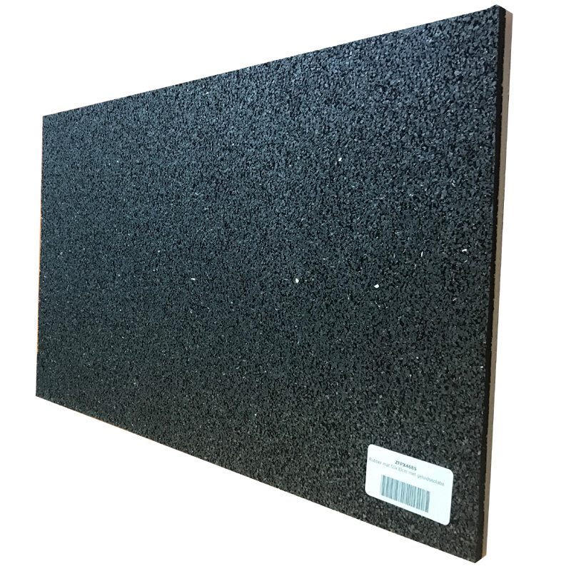 Geluidsdemper - Trillingsdempers - pomp / warmtepomp - Rubber mat 50 x 30 cm met geluidsisolatie