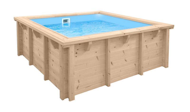 Houten zwembad - Baby Pool - 229 cm x 229 cm x 71 cm opbouw (met liner)