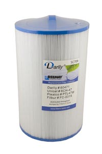 Spa Filter Darlly SC709 (verpakking van 9 stuks) 6CH-47