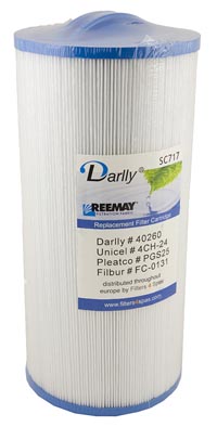 Spa Filter Darlly SC717 (verpakking van 9 stuks) 4CH-24
