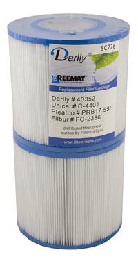 Spa Filter Darlly SC726 (verpakking van 9 stuks) C-4401