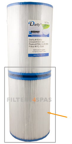 Spa Filter Darlly SC737 (verpakking van 9 stuks) 6CH-942