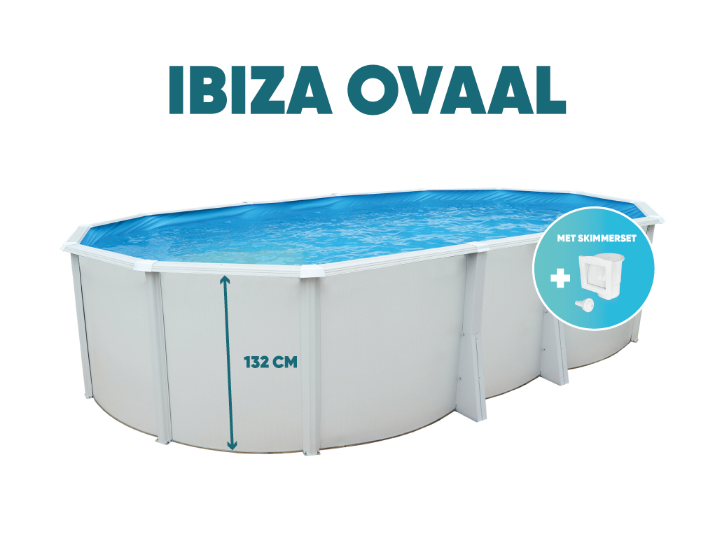 Ibiza ovaal  met liner 40/100 - 132CM