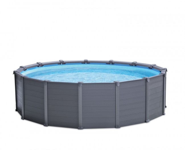 Intex Graphite Panel Pool met zandfilter 478x124 cm