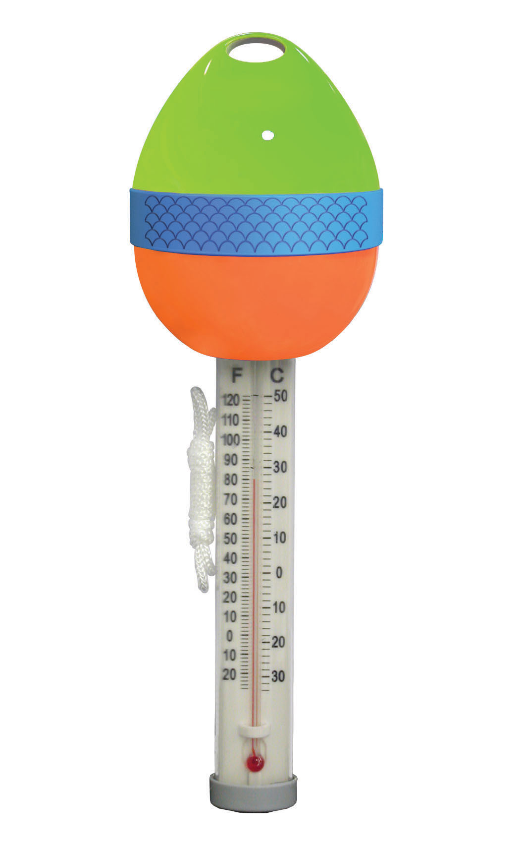 Kleurrijke drijvende thermometer