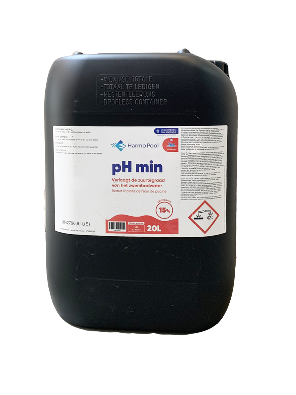 Vloeibare pH min 14.9% (20L) (wegwerp bidon)