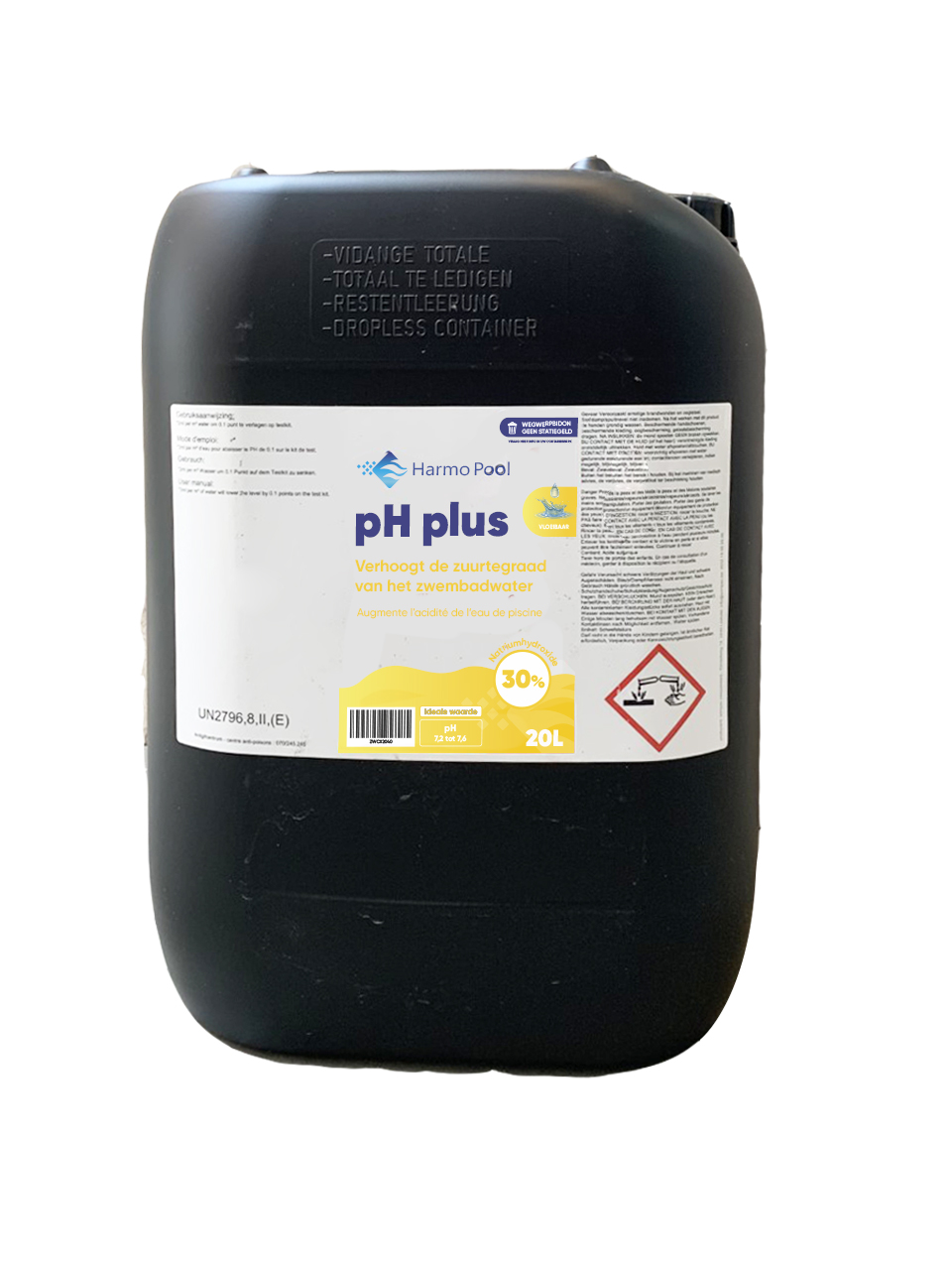 Vloeibare pH plus 14.9% (20L) (wegwerp bidon)